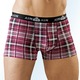 Pants & Boxershorts - Viererpack Pants aus Feinjersey, kariert, in Größe 004 bis 009, in Farbe 2X WEINROT-SCHWARZ-WEISS, 2X OLIV-SCHWARZ-WEISS – Farbe 2X WEINROT-SCHWARZ-WEISS, 2X OLIV-SCHWARZ-WEISS – Ansicht 1