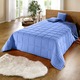 Wohnen - Tagesdecke mit Karo-Steppung und Bandeinfassung, in Größe 873 (für Einzelbett, 140x210 cm) bis 924 (2 Kissenbezüge, 50x 50 cm), in Farbe BLAU