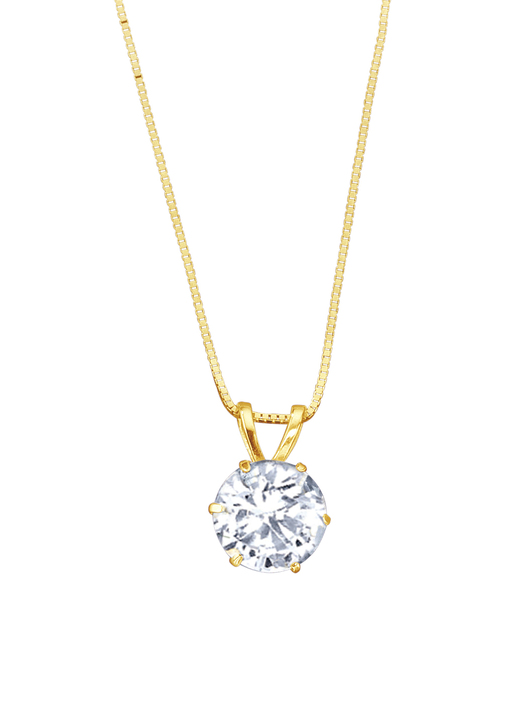 Anhänger - Anhänger mit synthetischen Zirkonia und Veneziakette Ansicht 2 Anhänger - Anhänger mit synthetischen Zirkonia und Veneziakette, in Farbe  Ansicht 2