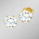 Ohrschmuck - Ohrstecker mit Zirkonia – Ansicht 1 Ohrschmuck - Ohrstecker mit Zirkonia, in Farbe  – Ansicht 1