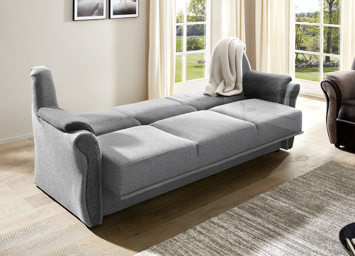 Polstergruppen - Teilmassive Polstermöbel, in Farbe CAMEL-BEIGE, in Ausführung Zweisitzer Ansicht 33