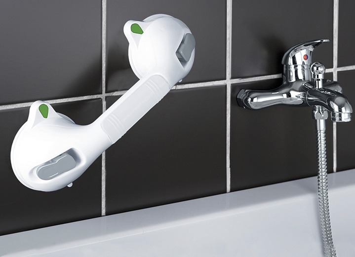 Badezimmeraccessoires - Wandgriff „SECURA“ Ansicht 2 Badezimmeraccessoires - Wandgriff „SECURA“, in Farbe WEISS, in Ausführung Wandgriff kurz Ansicht 2