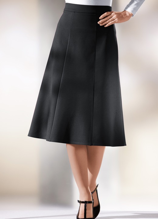 Röcke - Tragangenehmer 6-Bahnenrock in 6 Farben, in Größe 019 bis 054, in Farbe MARINE Ansicht 5