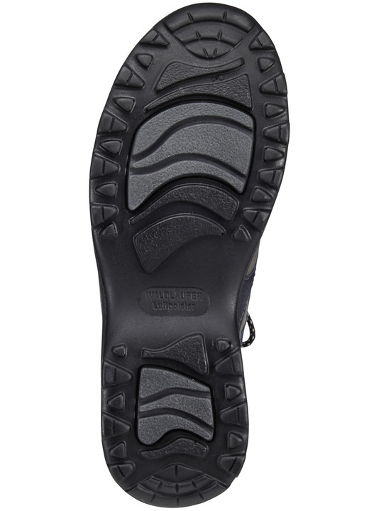 Slipper & Schnürschuhe - Waldläufer, sportliche Damen-Schnürschuhe, Weite H, mit herausnehmbarem Fußbett, in Größe 4 1/2 bis 9, in Farbe MARINE-GRAU Ansicht 3