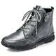 Stiefel & Stiefeletten - Waldläufer, gefütterte Damen-Stiefeletten, Winterschuhe, Weite H, mit herausnehmbarem Fußbett, in Größe 4 1/2 bis 9, in Farbe SCHWARZ – Farbe ALTSILBER – Ansicht 1