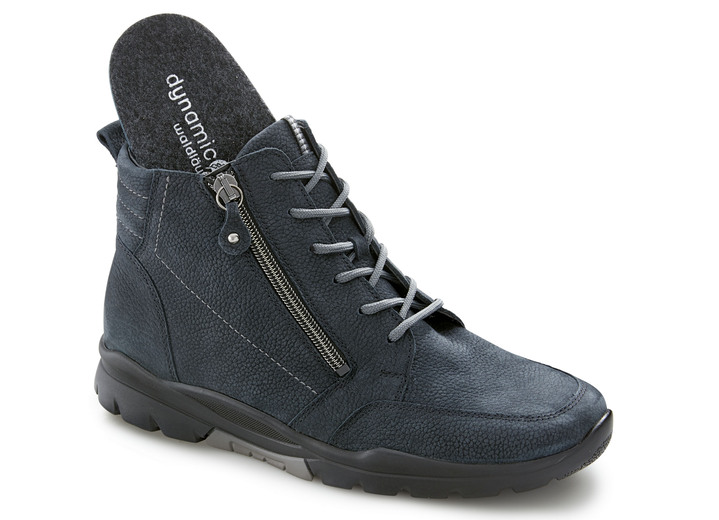 Stiefel & Stiefeletten - Waldläufer, gefütterte Damen-Stiefeletten, Winterschuhe, Weite H, mit herausnehmbarem Fußbett, in Größe 4 1/2 bis 9, in Farbe DUNKELBLAU Ansicht 2