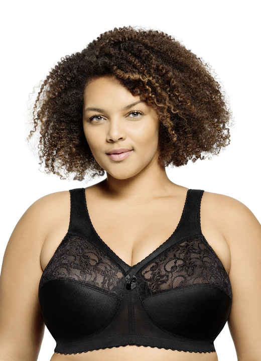 Soft-BH - Glamorise Stütz-BH mit Spitze Ansicht 11 Soft-BH - Glamorise Stütz-BH mit Spitze, in Größe 080 bis 130, in Cup H, in Farbe PETROL Ansicht 11