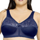 Soft-BH - Glamorise Stütz-BH mit Spitze – Farbe MARINE Soft-BH - Glamorise Stütz-BH mit Spitze, in Größe 080 bis 130, in Cup H, in Farbe PETROL