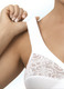 Soft-BH - Glamorise Stütz-BH mit Spitze, in Größe 080 bis 130, in Cup I, in Farbe RAUCHBLAU – Farbe WEISS – Ansicht 2
