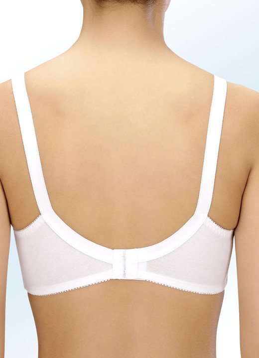 BH mit Spitze - Naturana Zweierpack BH mit Spitze in den Obercups Ansicht 2 BH mit Spitze - Naturana Zweierpack BH mit Spitze in den Obercups, in Größe 075 bis 100, in Cup B, in Farbe 1X WEISS, 1X PUDER Ansicht 2