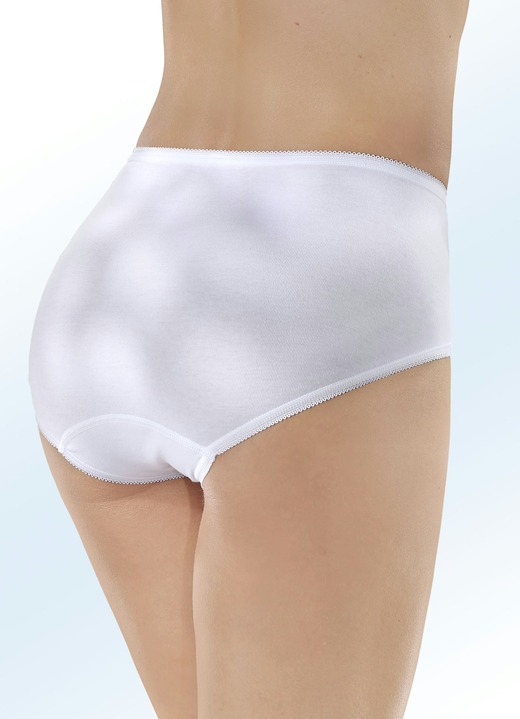 Slips - Speidel Viererpack Slips mit Stickereimotiv, in Größe 038 bis 052, in Farbe WEISS Ansicht 2