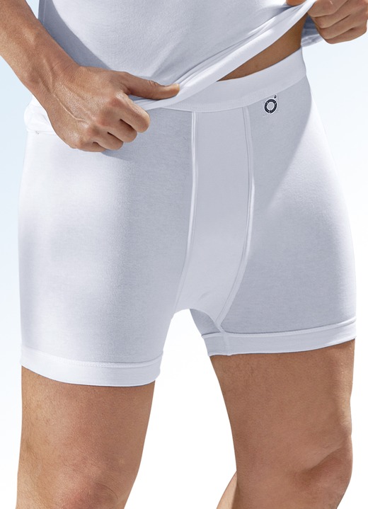Slips & Unterhosen - Pfeilring Dreierpack Unterhosen aus Feinjersey, weiß, in Größe 004 bis 011, in Farbe WEISS Ansicht 2