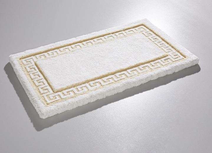 Badgarnituren - Badgarnitur mit Mäander-Bordüre, in Größe 100 (Vorleger halbrund, 50/ 80 cm) bis 112 (Deckelbezug mit Kordel, 47/ 50 cm), in Farbe BLAU Ansicht 15