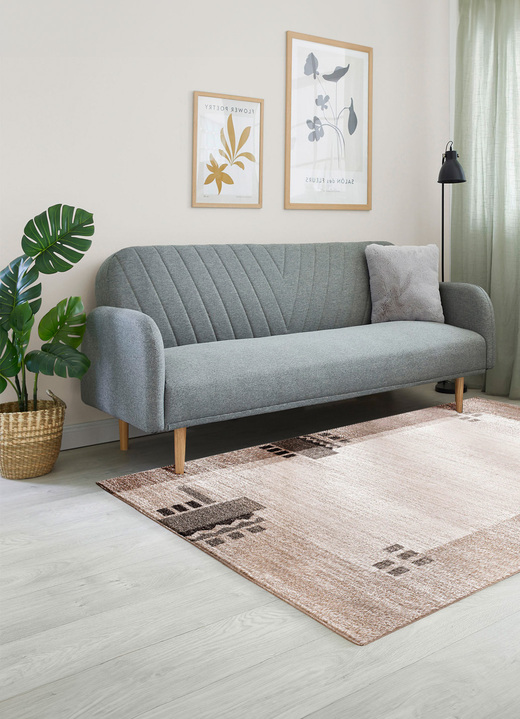 Modern - Brücken und Teppiche mit Melange-Effekt, in Größe 111 (Brücke, 60x110 cm) bis 288 (Teppich, 240x340 cm), in Farbe BEIGE Ansicht 2