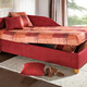 Schlafsofas - Studioliege mit rechts oder links aufstellbarem Seitenteil, in Farbe TERRA-BORDEAUX, in Ausführung Studioliege ohne Kissen