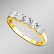 Ringe - Damenring mit Brillanten – Ansicht 1 Ringe - Damenring mit Brillanten, in Größe 160 bis 220, in Farbe  – Ansicht 1
