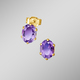 Ohrschmuck - Ohrstecker mit echt Amethyst – Ansicht 1 Ohrschmuck - Ohrstecker mit echt Amethyst, in Farbe  – Ansicht 1