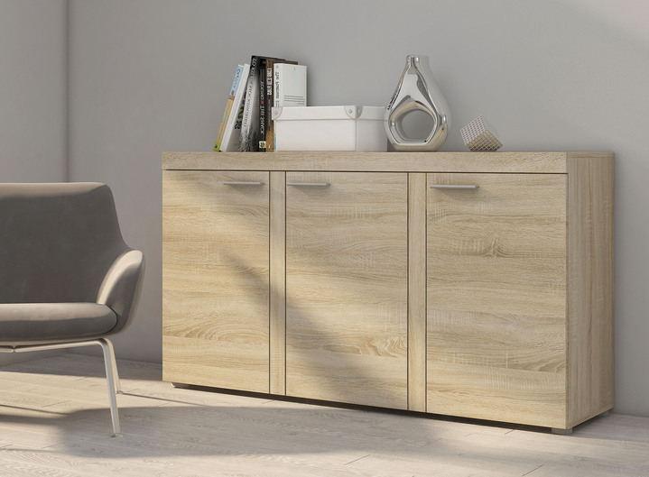 Möbel - Kommodenserie mit matten Fronten Ansicht 2 Möbel - Kommodenserie mit matten Fronten, in Farbe WEISS, in Ausführung 3-türig Ansicht 2