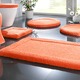 Badgarnituren - Premium Badgarnitur Superfine Microfaser – Farbe MANDARINE – Ansicht 1 Badgarnituren - Premium Badgarnitur Superfine Microfaser, in Größe 100 (Vorleger halbrund, 50/ 80 cm) bis 110 (Hänge-WC-Garnitur, 2-teilig), in Farbe KASTANIE – Farbe MANDARINE – Ansicht 1
