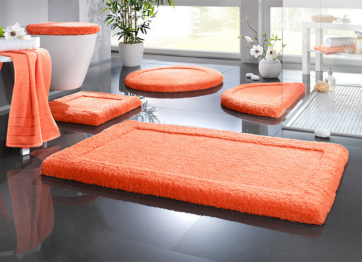 Badgarnituren - Premium Badgarnitur Superfine Microfaser Ansicht 3 Badgarnituren - Premium Badgarnitur Superfine Microfaser, in Größe 100 (Vorleger halbrund, 50/ 80 cm) bis 110 (Hänge-WC-Garnitur, 2-teilig), in Farbe KASTANIE Ansicht 3