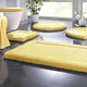 Badgarnituren - Premium Badgarnitur Superfine Microfaser – Farbe GELB – Ansicht 1 Badgarnituren - Premium Badgarnitur Superfine Microfaser, in Größe 100 (Vorleger halbrund, 50/ 80 cm) bis 110 (Hänge-WC-Garnitur, 2-teilig), in Farbe KASTANIE – Farbe GELB – Ansicht 1