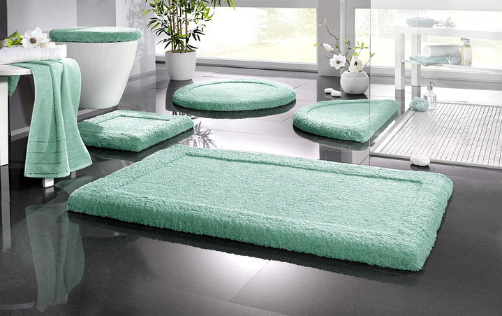 Badgarnituren - Premium Badgarnitur Superfine Microfaser Ansicht 6 Badgarnituren - Premium Badgarnitur Superfine Microfaser, in Größe 100 (Vorleger halbrund, 50/ 80 cm) bis 110 (Hänge-WC-Garnitur, 2-teilig), in Farbe KASTANIE Ansicht 6