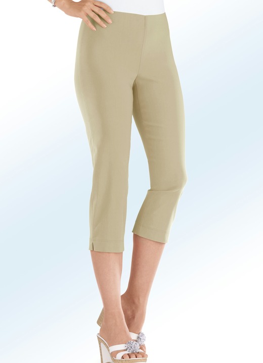 7/8-Hosen, Capris, Bermudas - Caprihose in 14 Farben, in Größe 017 bis 052, in Farbe AQUA Ansicht 4