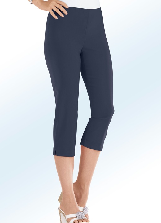 7/8-Hosen, Capris, Bermudas - Caprihose in 14 Farben, in Größe 017 bis 052, in Farbe AQUA Ansicht 5