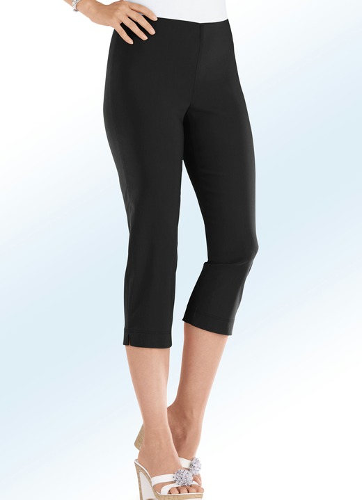 7/8-Hosen, Capris, Bermudas - Caprihose in 14 Farben, in Größe 017 bis 052, in Farbe AQUA Ansicht 11