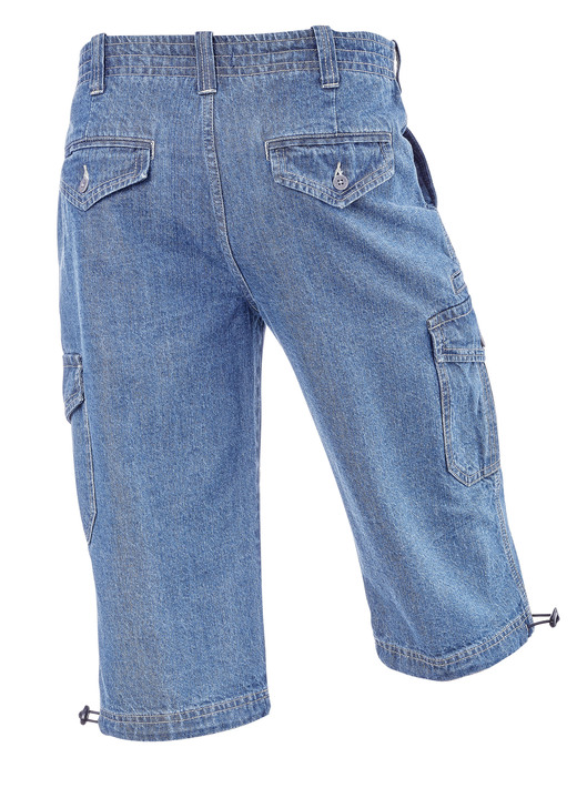 Shorts & Bermudas - Jeans-Bermudas mit Cargotaschen in 3 Farben Ansicht 4 Shorts & Bermudas - Jeans-Bermudas mit Cargotaschen in 3 Farben, in Größe 024 bis 060, in Farbe JEANSBLAU Ansicht 4
