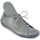 Slipper & Schnürschuhe - Andrea Conti, klassische Damen-Schnürschuhe, mit herausnehmbarem Lederfußbett – Farbe GRAFIT – Ansicht 2 Slipper & Schnürschuhe - Andrea Conti, klassische Damen-Schnürschuhe, mit herausnehmbarem Lederfußbett, in Größe 036 bis 042, in Farbe JEANSBLAU – Farbe GRAFIT – Ansicht 2