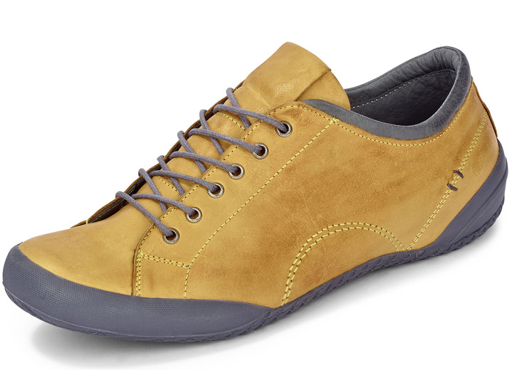 Slipper & Schnürschuhe - Andrea Conti, klassische Damen-Schnürschuhe, mit herausnehmbarem Lederfußbett, in Größe 036 bis 042, in Farbe JEANSBLAU Ansicht 11