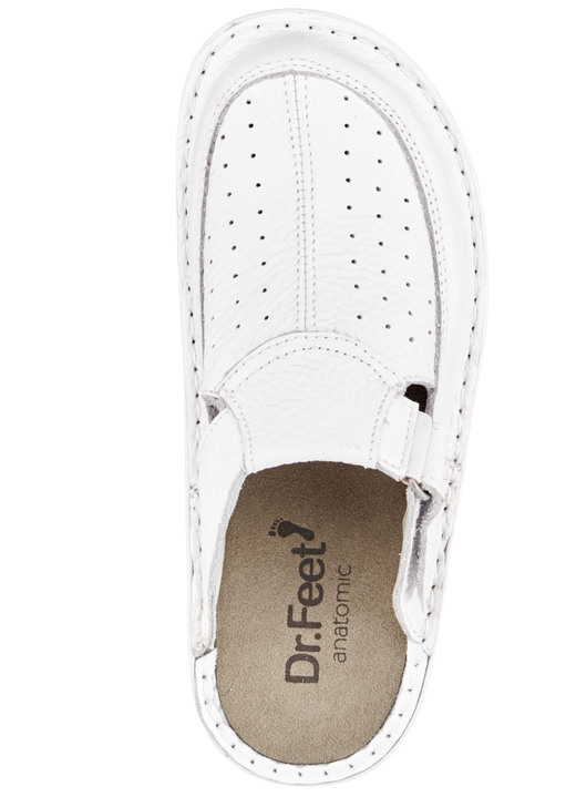 - ELENA EDEN Clog aus genarbtem Rind-Nappaleder, in Größe 036 bis 042, in Farbe WEISS Ansicht 2