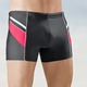 Badehosen - Badepants im preiswerten Zweierpack mit Einsätzen und Paspelierungen, in Größe 004 bis 010, in Farbe 1X SCHWARZ-ROT, 1X MARINE-BLAU – Farbe 1X SCHWARZ-ROT, 1X MARINE-BLAU – Ansicht 1