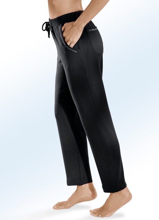 Freizeithosen - Hose mit dekorativer Nietenzier, in Größe 018 bis 056, in Farbe MARINE Ansicht 2