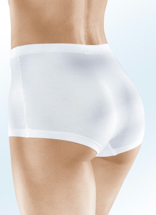 Slips - Viererpack Pants mit Gummizug im Bund, in Größe 036 bis 050, in Farbe 2X VIOLETT, 2X SCHWARZ Ansicht 3