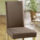 Sessel- & Sofaüberwürfe - Stretch-Stuhlbezug in toller Qualität, in Farbe CREME – Farbe HELLBRAUN – Ansicht 1