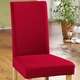Sessel- & Sofaüberwürfe - Stretch-Stuhlbezug in toller Qualität, in Farbe CREME – Farbe ROT – Ansicht 1