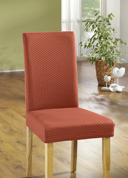 Sessel- & Sofaüberwürfe - Stretch-Stuhlbezug in toller Qualität, in Farbe CREME Ansicht 8