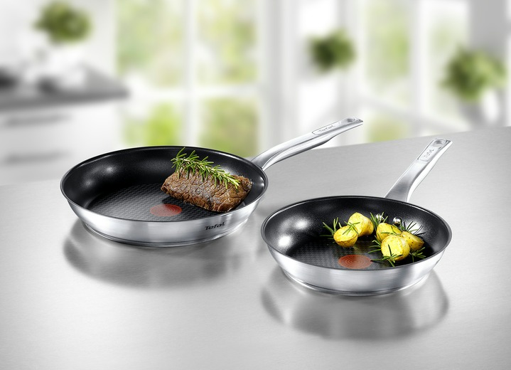 Töpfe & Pfannen - Tefal Edelstahl-Pfannen in Profi-Qualität, in Farbe EDELSTAHL, in Ausführung Pfanne 24 cm Ansicht 2