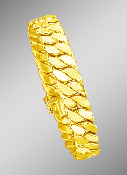 Schmuck & Uhren - Partner-Panzerarmband in schwerer Ausführung, in Farbe