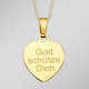 Anhänger - Anhänger Schutzengel mit Diamantschnitt – Ansicht 2 Anhänger - Anhänger Schutzengel mit Diamantschnitt, in Farbe  – Ansicht 2