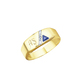 Herren-Identschmuck - Herrenring mit Diamant und Safir – Ansicht 2 Herren-Identschmuck - Herrenring mit Diamant und Safir, in Größe 180 bis 240, in Farbe , in Ausführung Herrenring – Ansicht 2