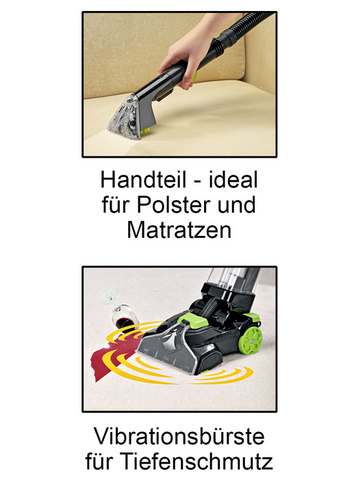 Reinigungsgeräte - Profi-Reiniger 3-in-1 – für Teppiche und Hartböden, in Farbe SCHWARZ, in Ausführung Profireiniger Ansicht 2
