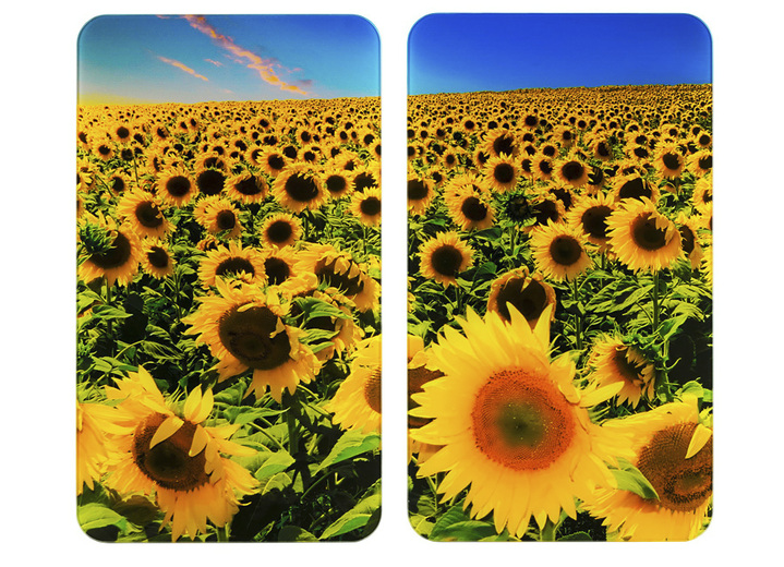 Haushaltshelfer - Herdabdeckplatten Sonnenblumen, 2er-Set, in Farbe SONNENBLUMEN