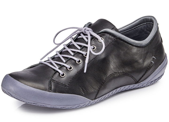 Slipper & Schnürschuhe - Andrea Conti, klassische Damen-Schnürschuhe, mit herausnehmbarem Lederfußbett Ansicht 5 Slipper & Schnürschuhe - Andrea Conti, klassische Damen-Schnürschuhe, mit herausnehmbarem Lederfußbett, in Größe 036 bis 042, in Farbe JEANSBLAU Ansicht 5