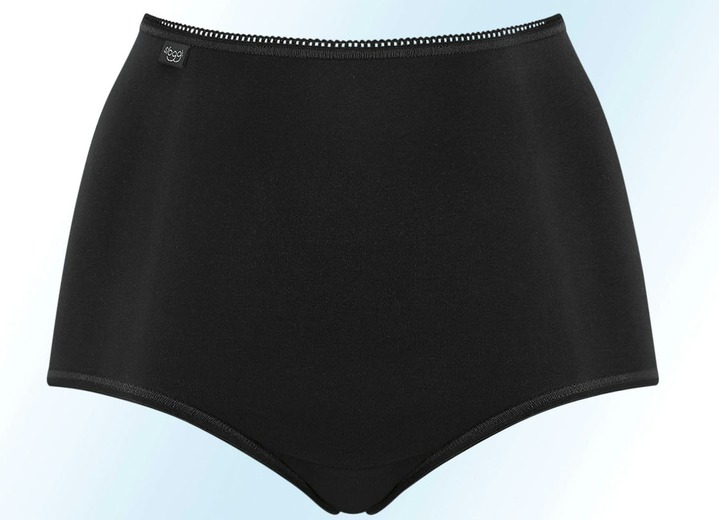 Damen - Sloggi 24/7 Dreierpack Slips mit flachen Abschlüssen, in Größe 038 bis 054, in Farbe WEISS Ansicht 3