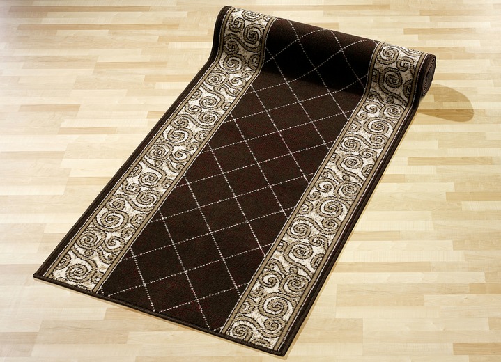 Teppiche - Dezente Läufer nach Wunschmaß, in Größe 103 (Läufer, 70 cm breit) bis 109 (Läufer, 120 cm breit), in Farbe TERRA Ansicht 4