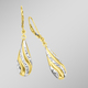 Ohrschmuck - Diamantierte Ohrringe in Bicolor – Ansicht 1 Ohrschmuck - Diamantierte Ohrringe in Bicolor, in Farbe  – Ansicht 1