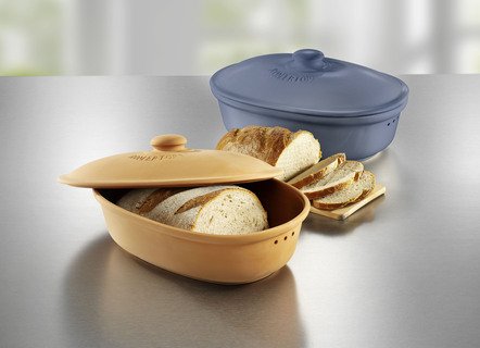 Römertopf Brottopf aus Naturton